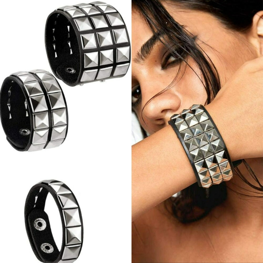 New Punk Nail Bracelet Rivets Casual Couple Bracelet Hip-Hop Gothic Party New Ye