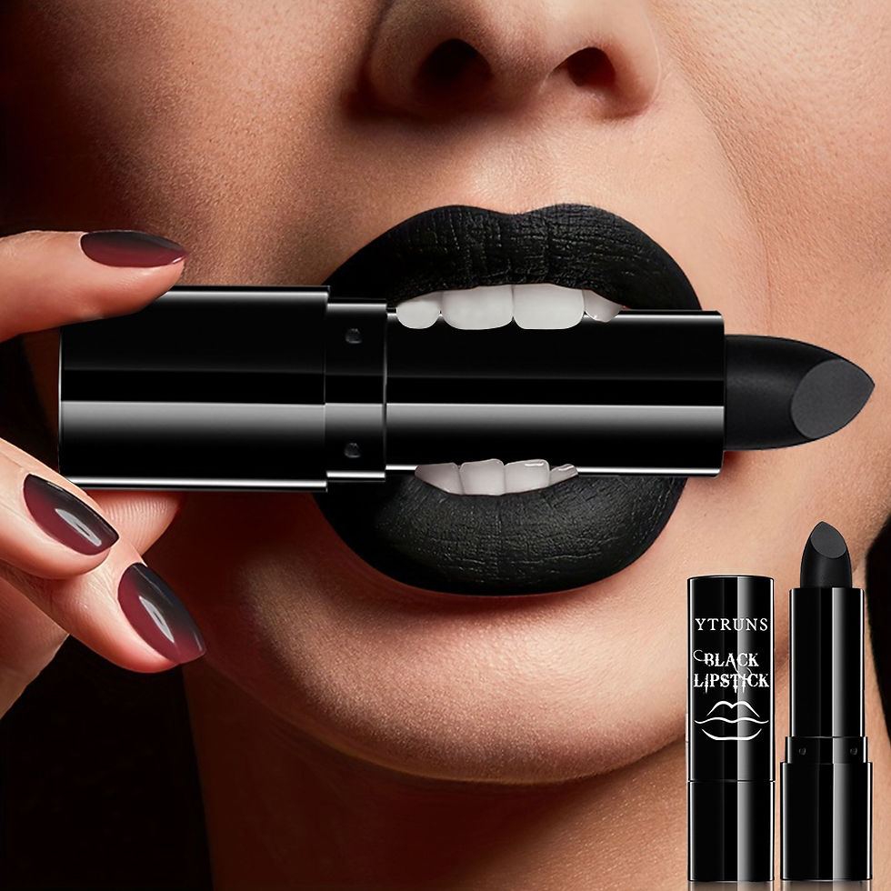 Thumbnail: Matte black lipstick, long-lasting waterproof, no creases, Gothic dark makeup pa