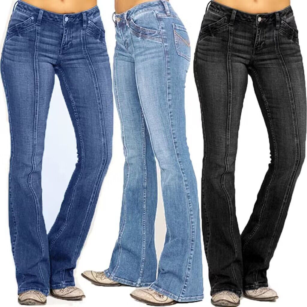 Y2K Low Waist Jeans Women European American Denim Slim Fit Bone Breaking Washed