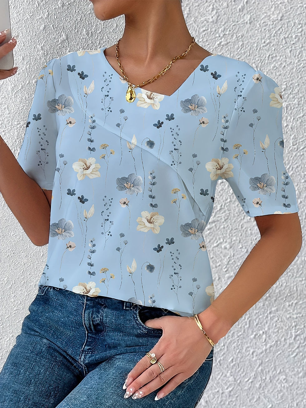 Thumbnail: Elegant Loose Blouse Woman Fashion Temperament Long Sleeve Woman Shirt Printed C