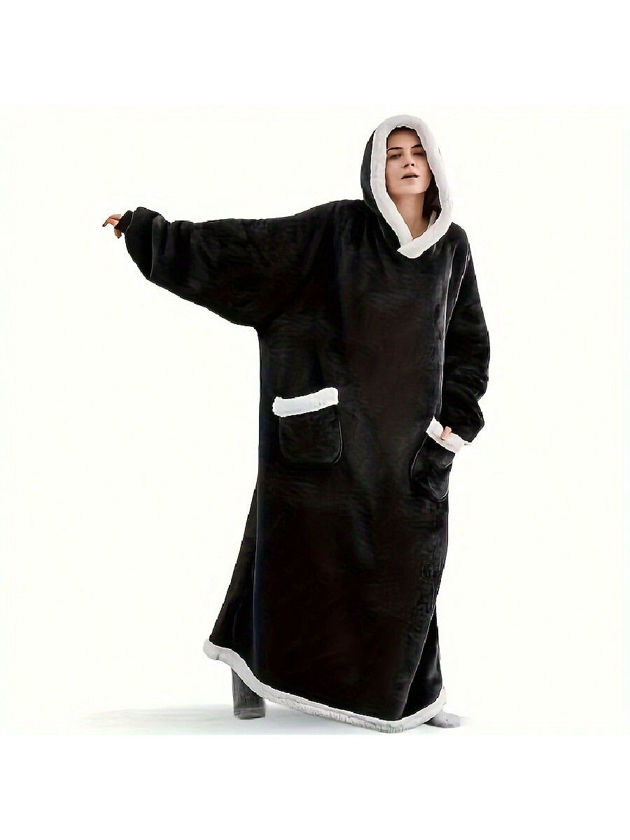 Thumbnail: Extra-Large Wearable Blanket, Outdoor Thermal Sweatshirt Blanket, Thick and Warm