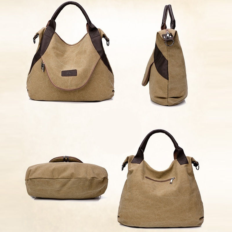 Thumbnail: Womens Shoulder Bag Large Handbag Women Canvas Bag Travel Bags Crossbody Bag Ove