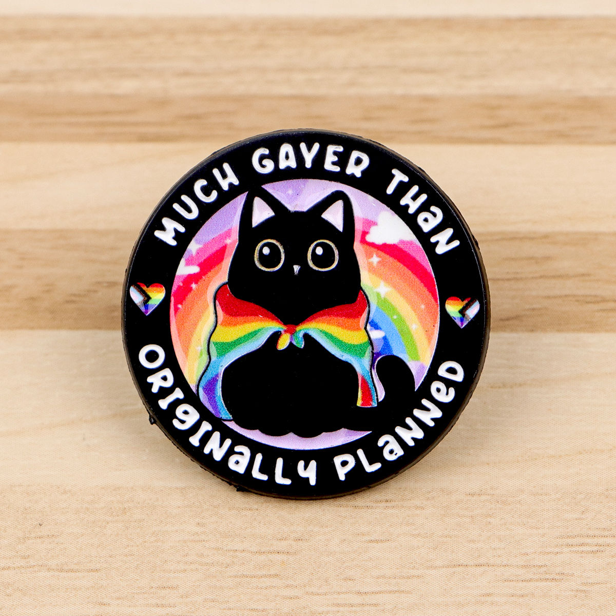 Rainbow Cat Enamel Pin Cute Badges on Backpack Brooches for Women Men Lapel Pins
