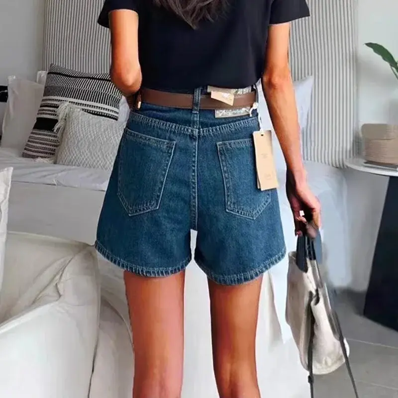 Thumbnail: Woman High Waist Vintage Wide Leg Jeans Female Y2k 2000s Streetwear Pants Girls 