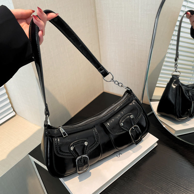 Thumbnail: Women's shoulder bag fashion commuting armpit bag personality trendy cool scoote