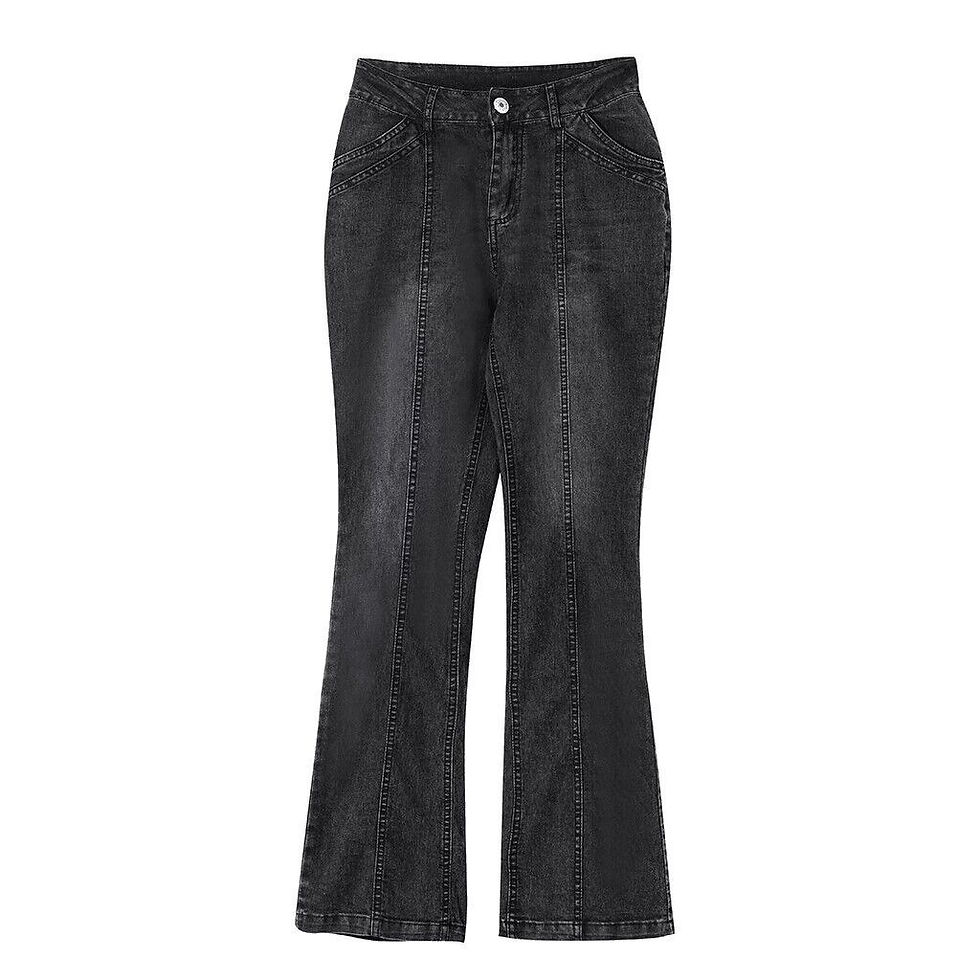 Thumbnail: Y2K Low Waist Jeans Women European American Denim Slim Fit Bone Breaking Washed 