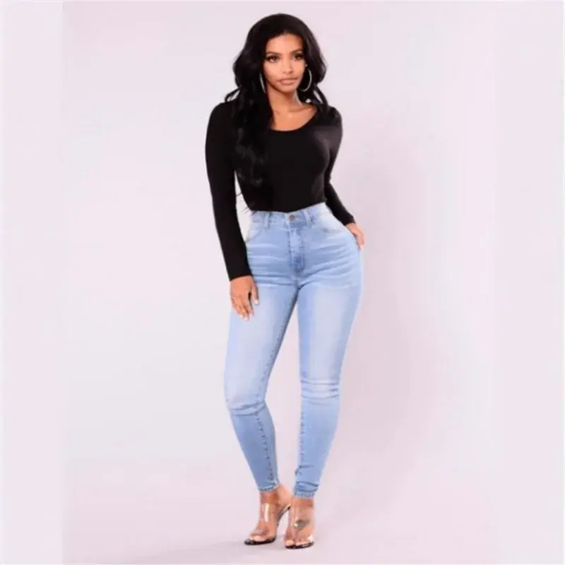 Thumbnail: Sexy Jeans Women Denim Skinny Pants High Waist Stretch Lady Jeans Push Up Leggin