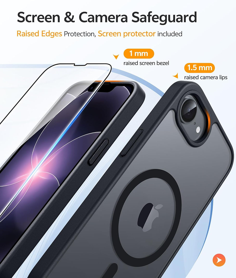 Thumbnail: For iPhone 17e/16e Phone Case with Magnetic Translucent Matte Cases with [Screen