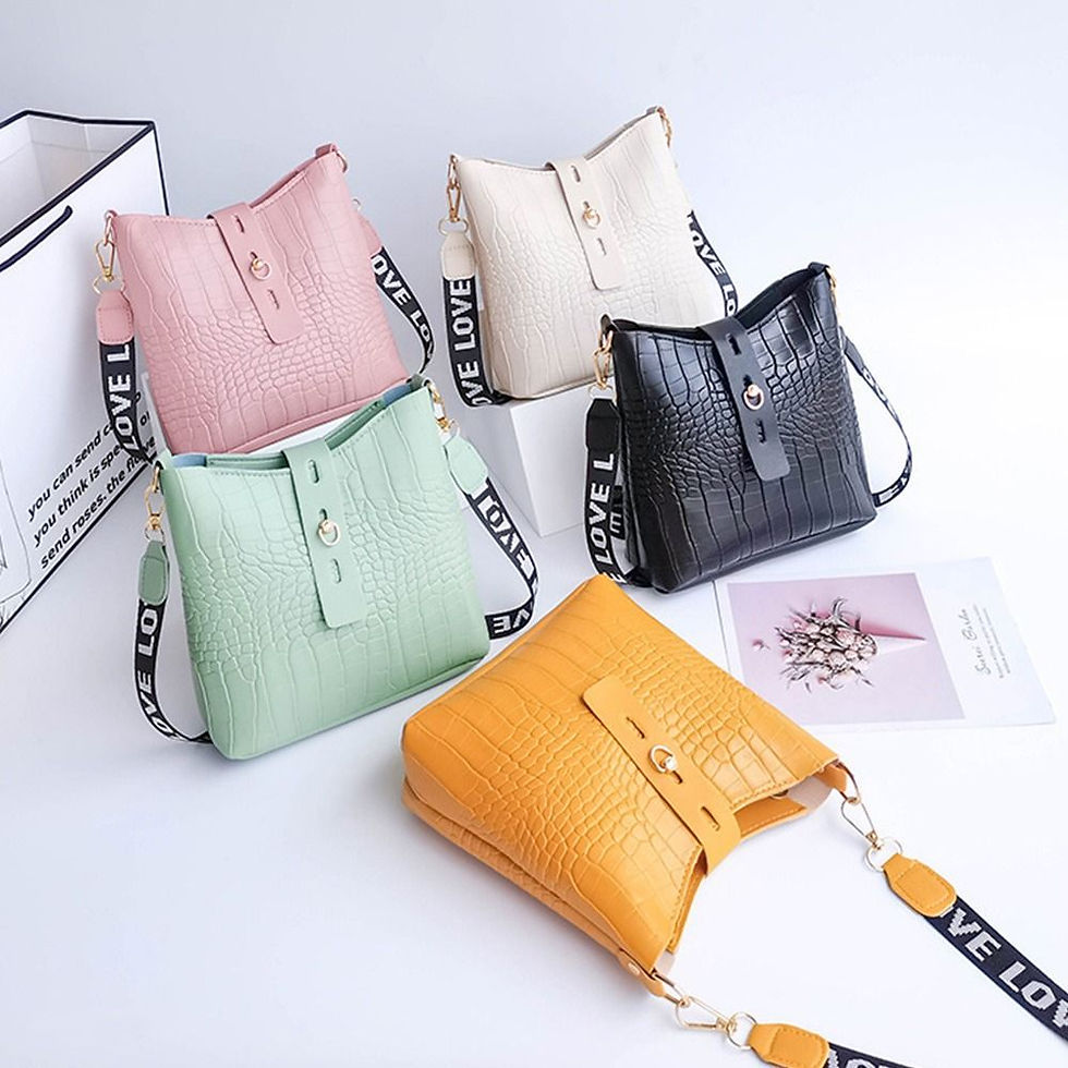 Thumbnail: Ladies Cross Body Messenger Bag Women Shoulder Over Bags Faux Leather Handbags