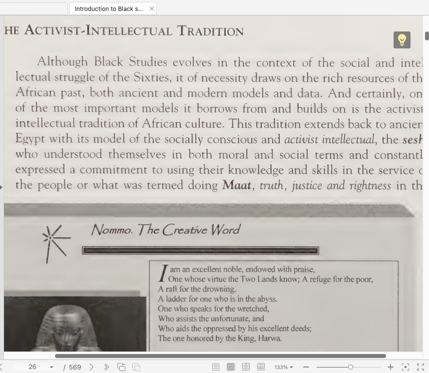 Thumbnail: Introduction to Black Studies 4E 9780943412306
