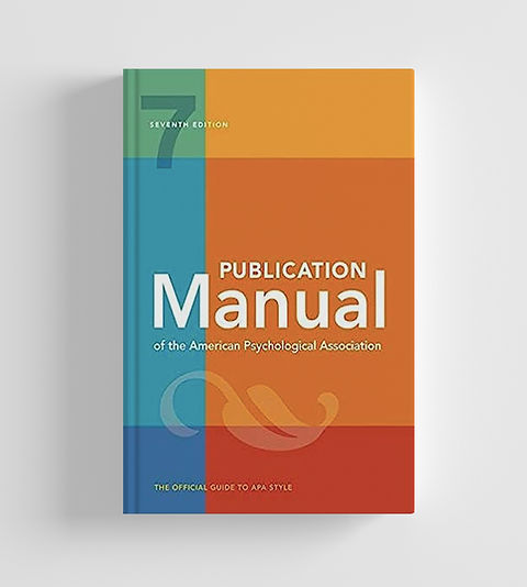Publication Manual of the American Psychological Association 7th