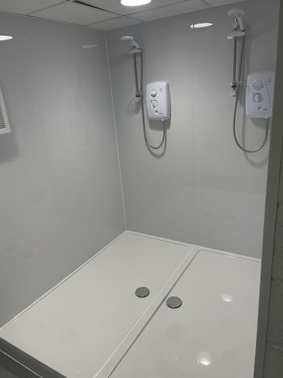 showers