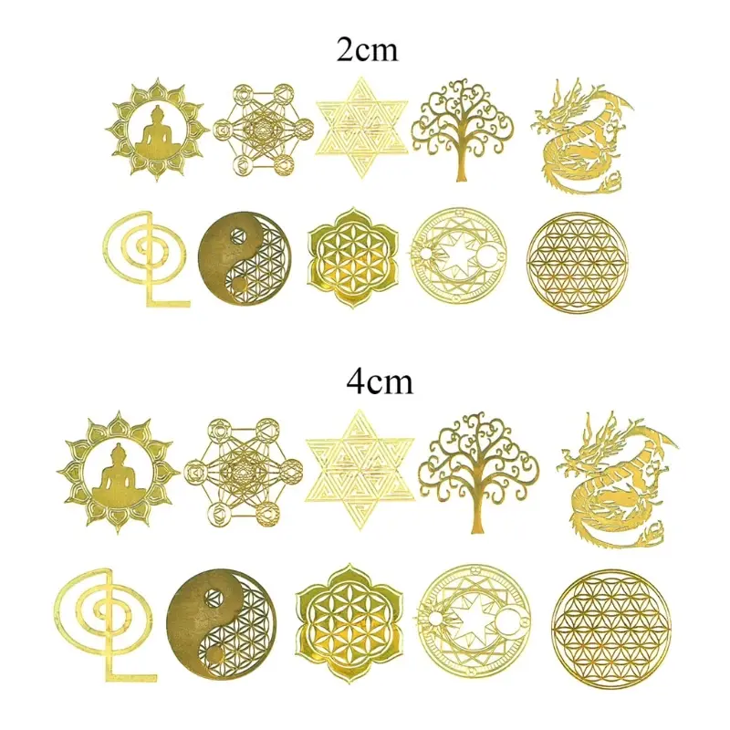Thumbnail: 7 Chakra  Copper Energy Tower Orgonite Stickers Flower Life Tree Pyramid Epoxy