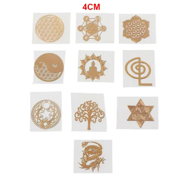 Thumbnail: 7 Chakra  Copper Energy Tower Orgonite Stickers Flower Life Tree Pyramid Epoxy