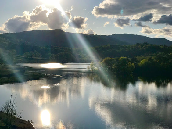 Rydal waters in the heart of the Lake District National Park.