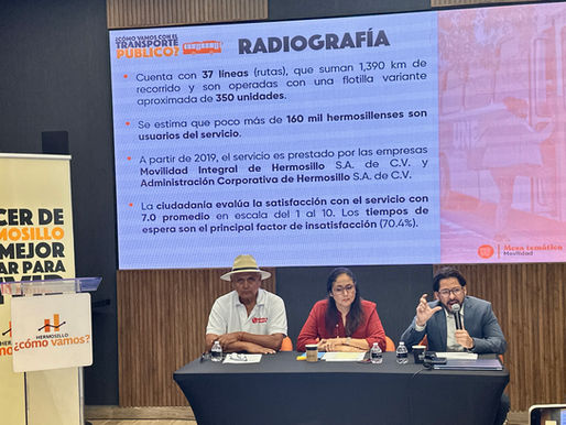 ¿CÓMO VAMOS CON EL TRANSPORTE PÚBLICO EN HERMOSILLO?