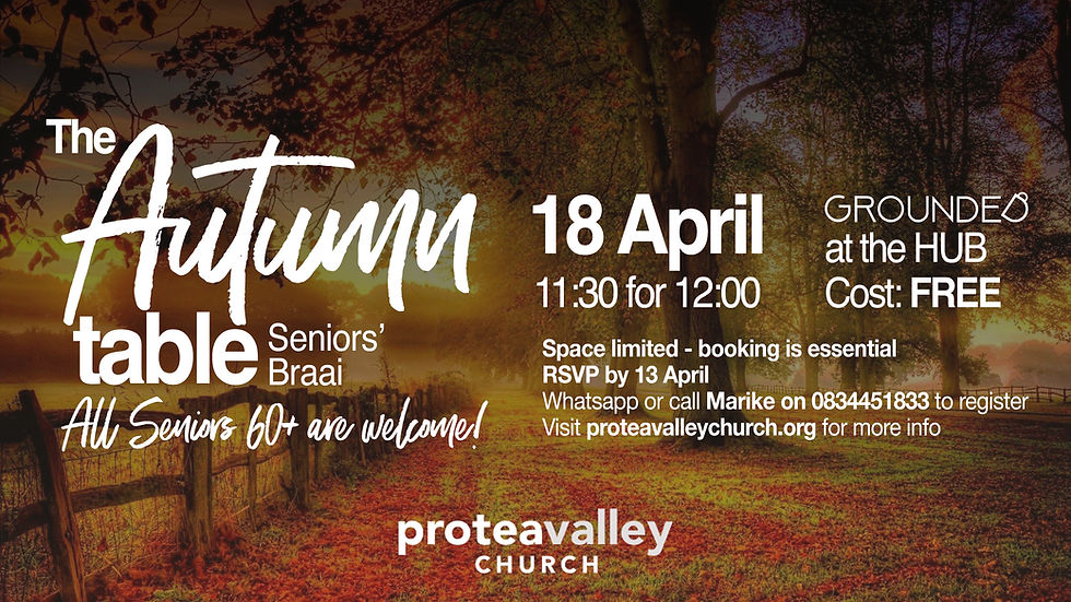 The Autumn Table Seniors' Braai