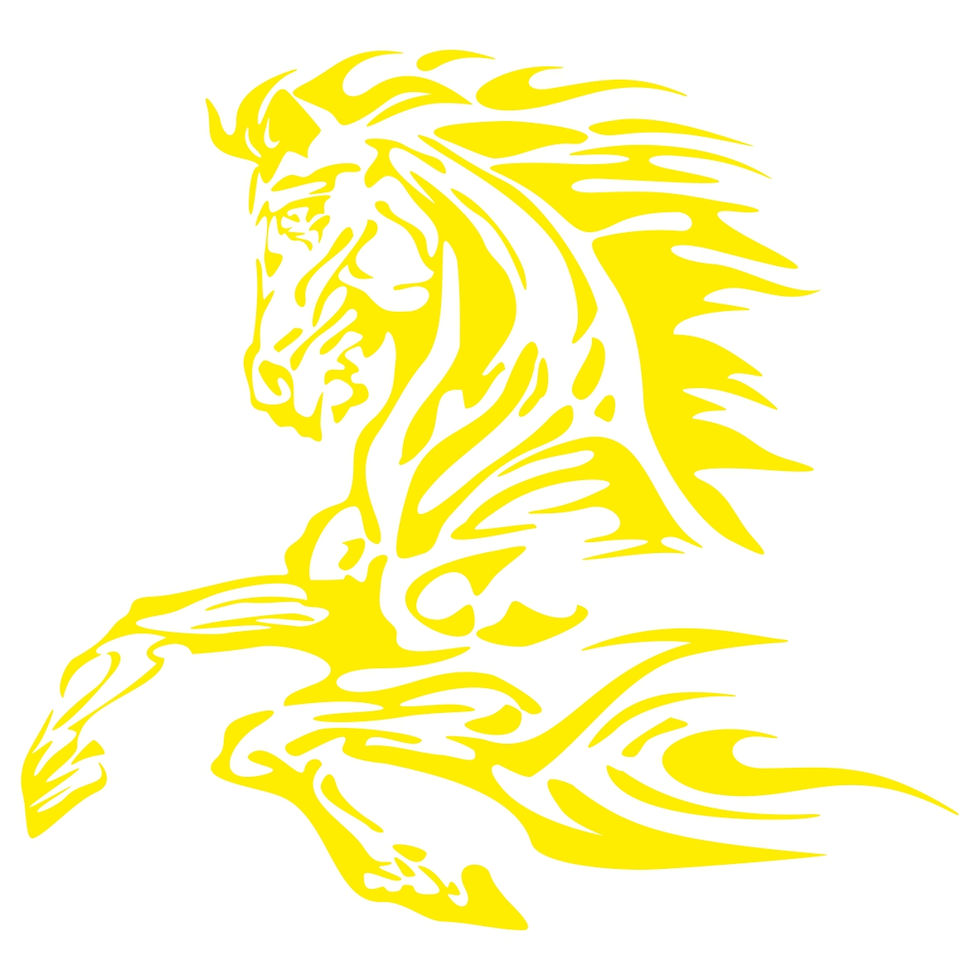 Miniature : Cheval tribal