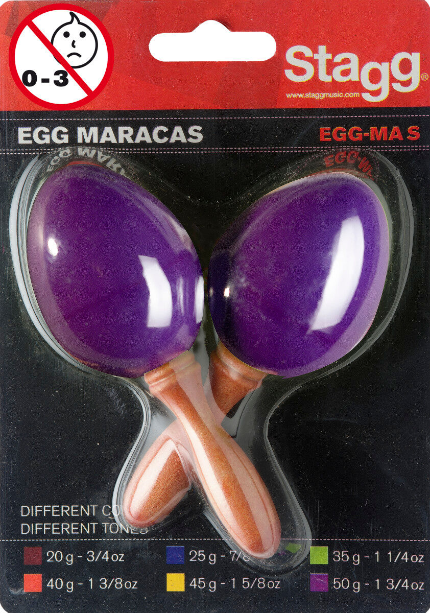 Miniature : Stagg EGG-MA Plastic Egg Maracas