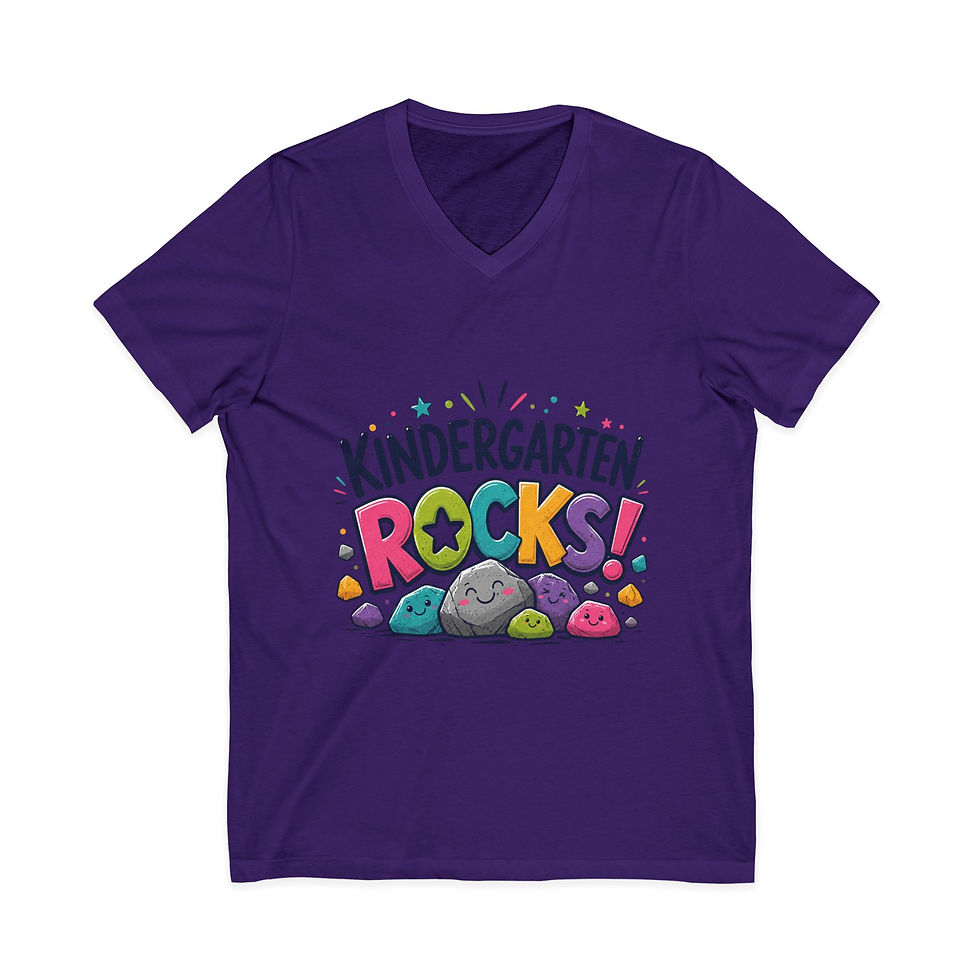 Thumbnail: Kindergarten Rocks V-Neck T-Shirt