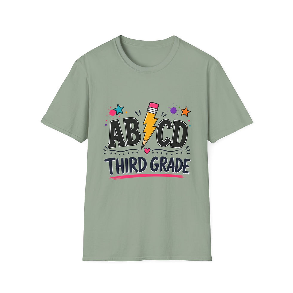 Thumbnail: ABCD Third Grade Unisex T-Shirt
