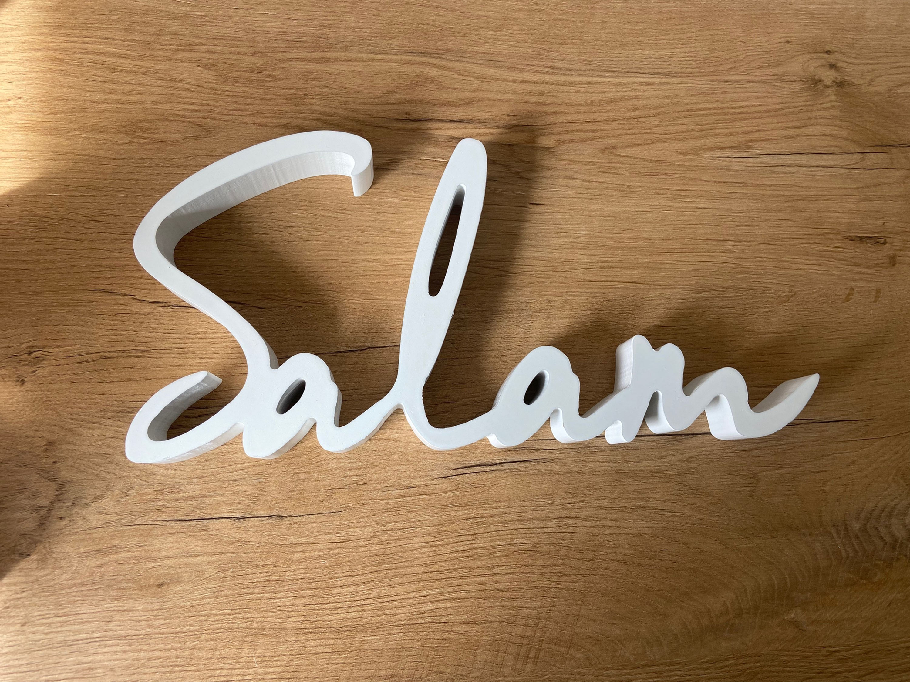 Décoration en bois « Salam »