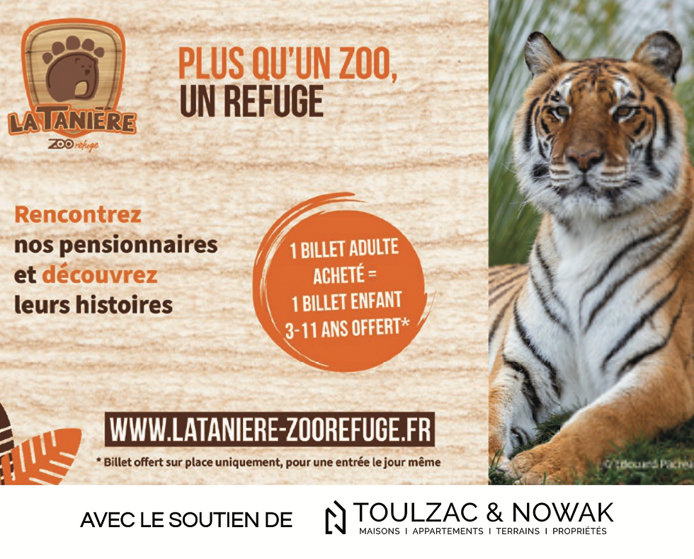 Zoo Refuge La Tanière - Billetterie