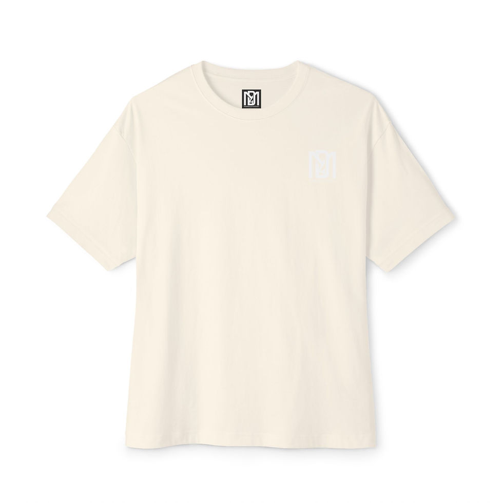 Thumbnail: M4D Unisex Oversized Boxy Tee with QR Code