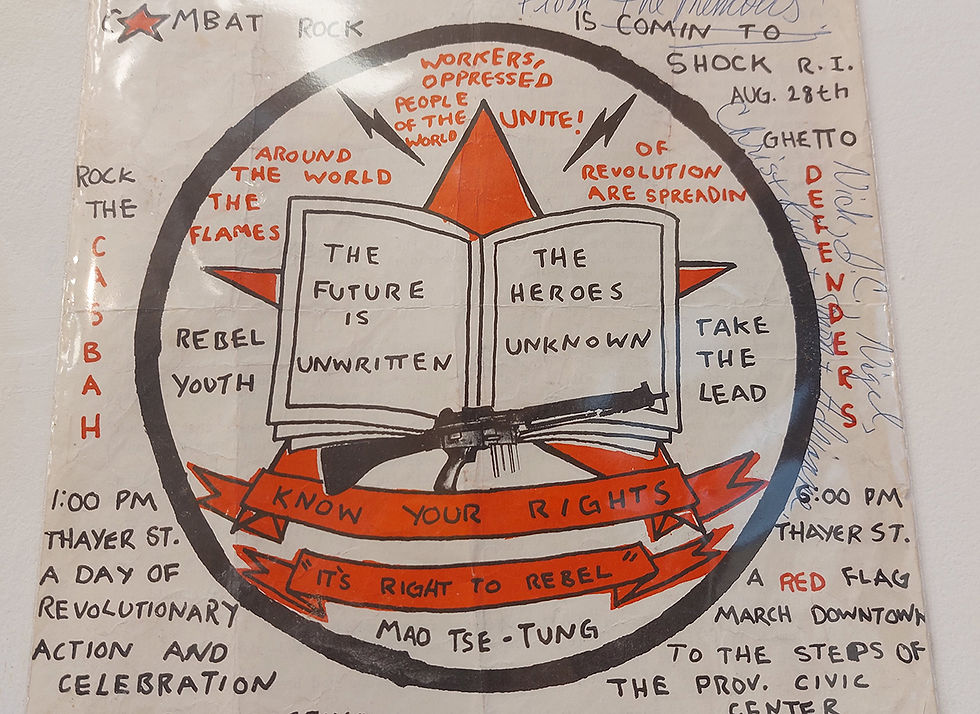 Volantino per un concerto dei Clash