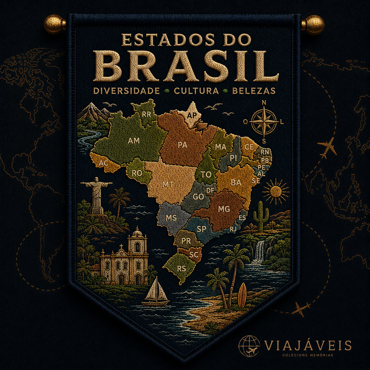 Pindeiras Estados do Brasil
