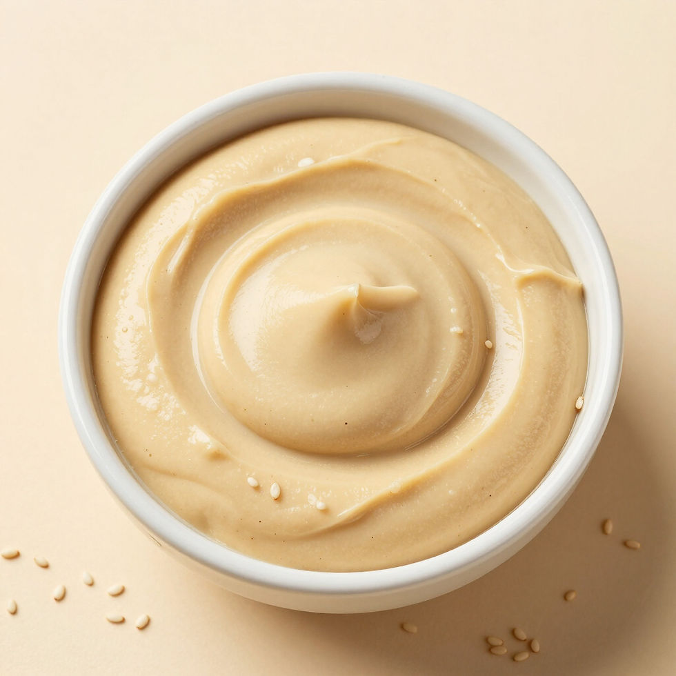 Creamy tahini in a bowl for food product development projects Lebanon