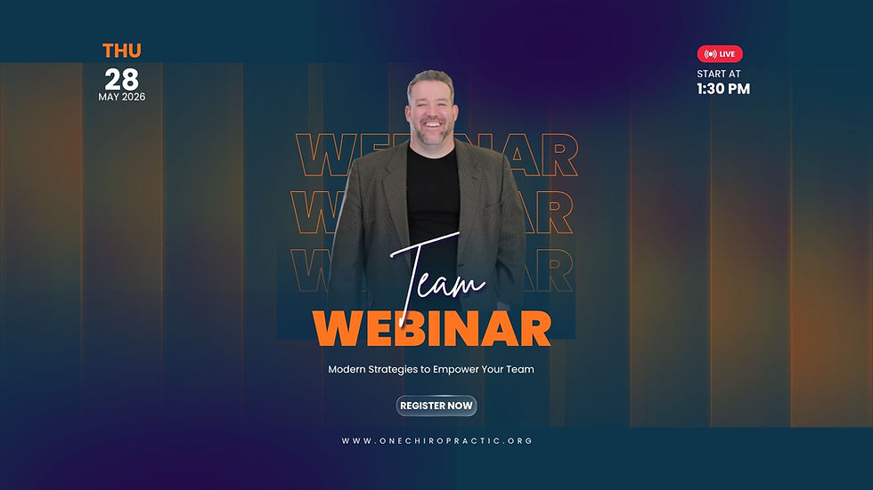 Empowering the Modern Chiropractic Team