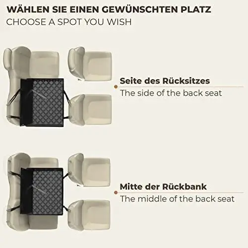 Thumbnail: Dog Car Seat (L Size, Black)