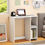 Thumbnail: Mondawe 16-Inches White Modern/Contemporary Computer deskMondawe 16-Inches White