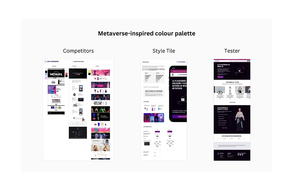 metaverse gaming inspired colour palette