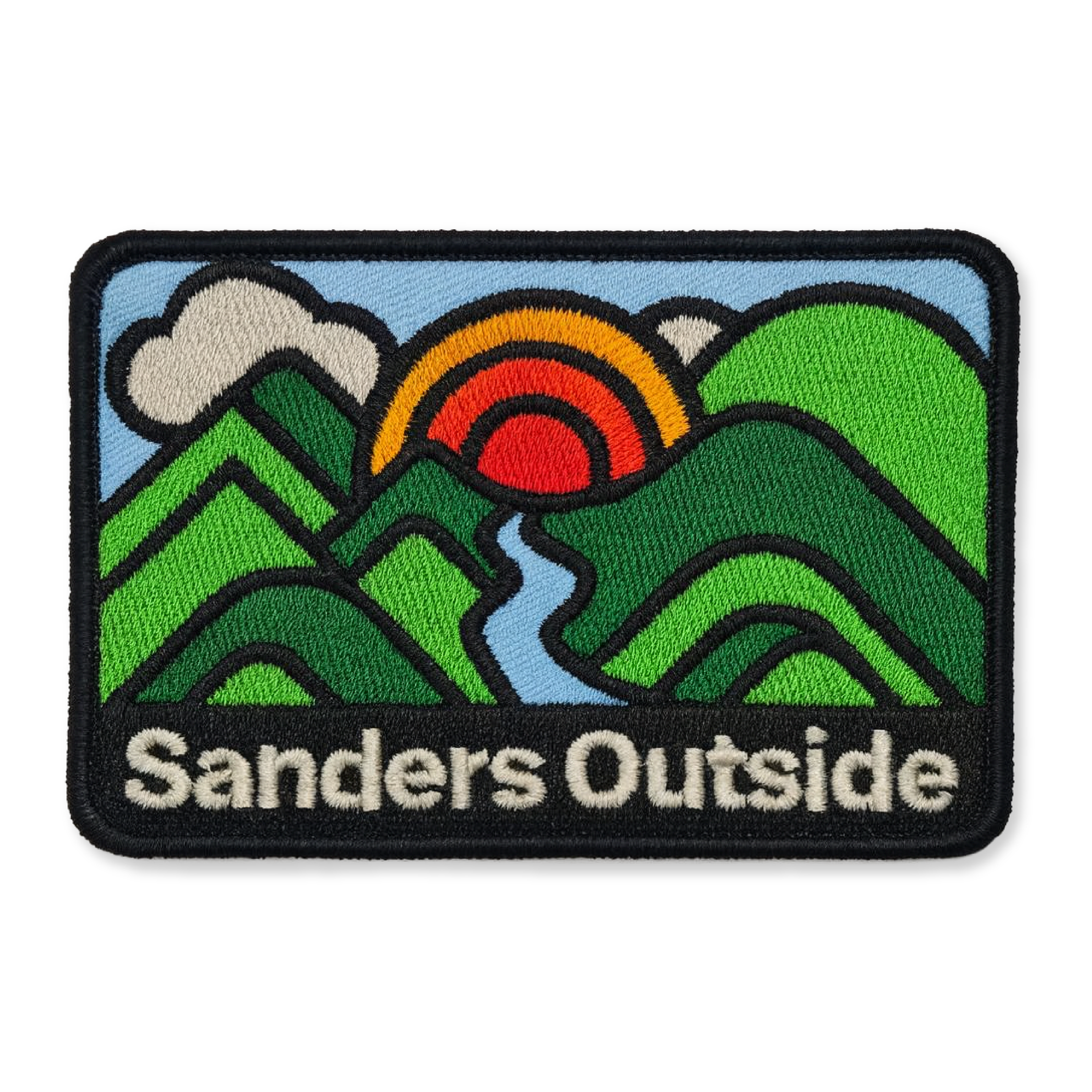 Mountains and Sunrise Iron-On Patch