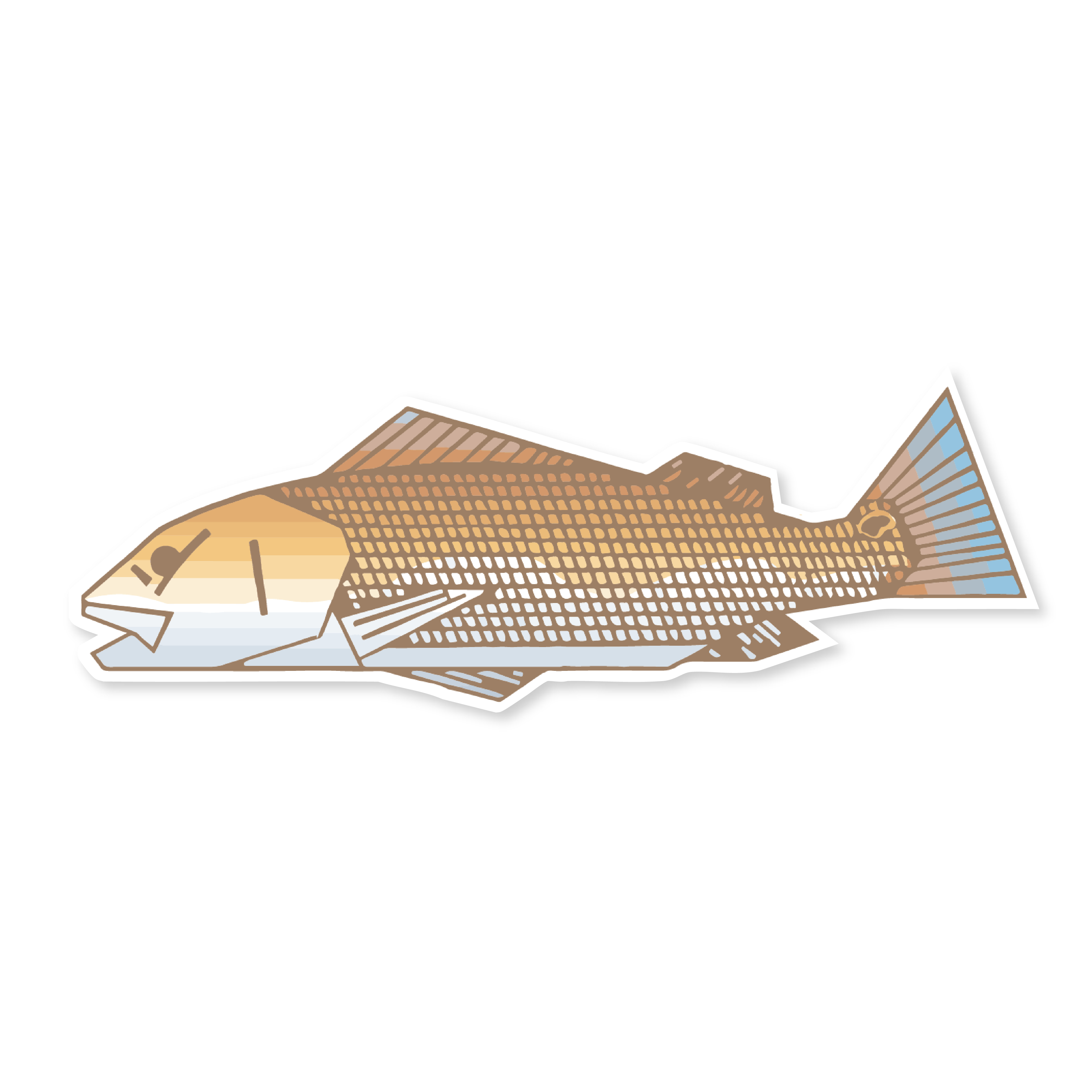 First Redfish Decal Sticker