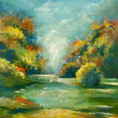 impressionism, forest landscape