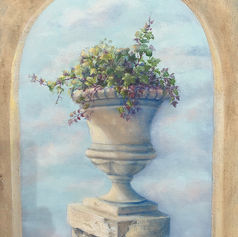 Ivy and urn, arch 