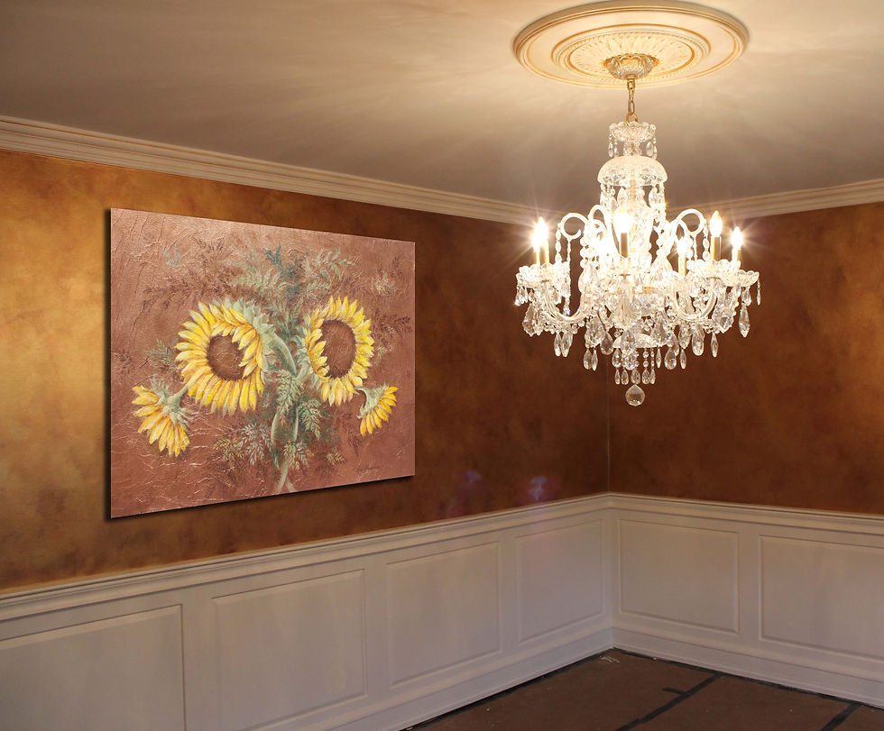 Thumbnail: Original Painting "Paired Sunflowers"
