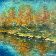 #Autumn landscape painting#thelongislandartist#fallcolors#contemporary landscape