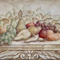 Fruit & Scroll with pears