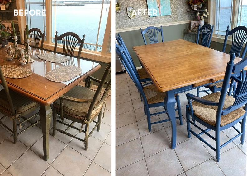 dining table redo, furniture rehab