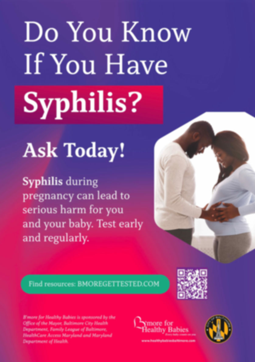 Congenital Syphilis Poster (English)