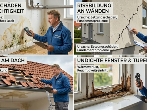 Prävention durch Expertise: Die Identifikation typischer Schwachstellen an Dach, Wand und Fenstern durch einen Fachmann.