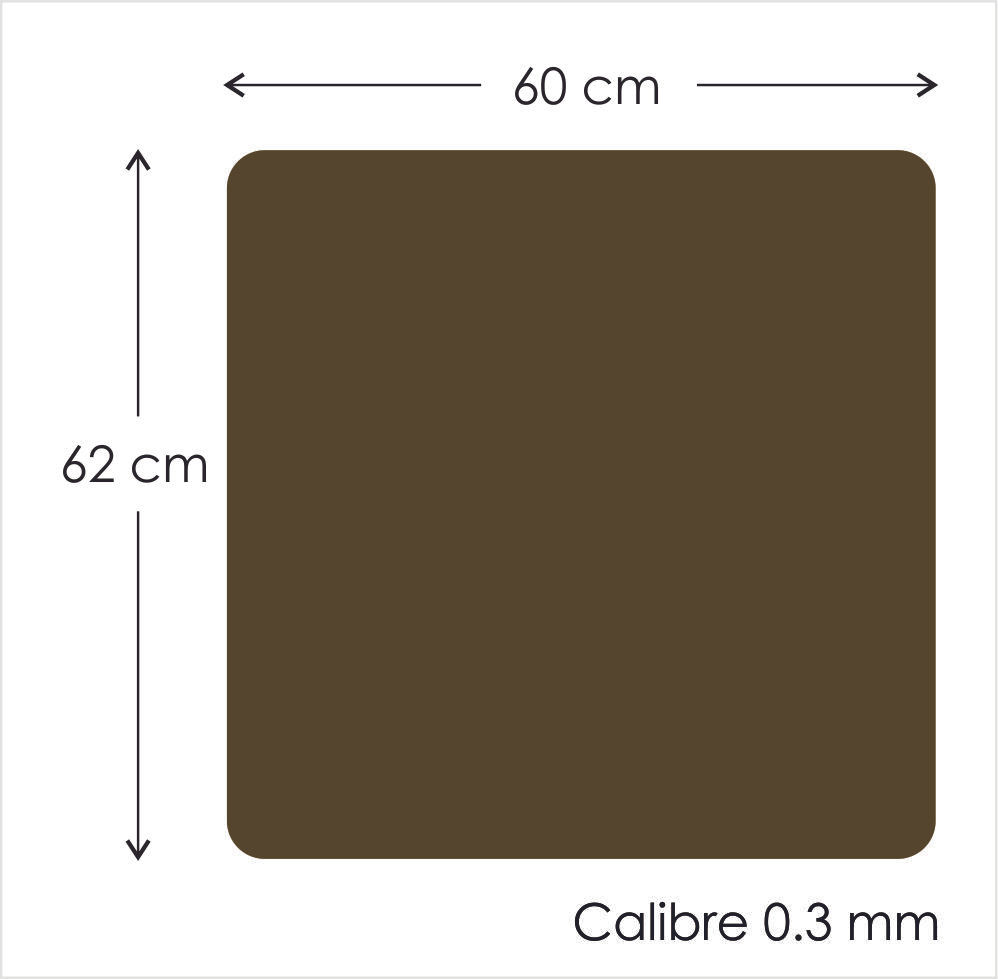 Lámina magnética calibre 0.3 mm adhesiva 60 cm