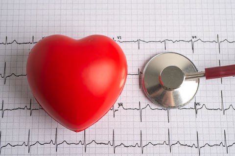 stethoscope-electrocardiogram-ecg-with-red-heart-heart-wave-heart-attack-cardiogram-report
