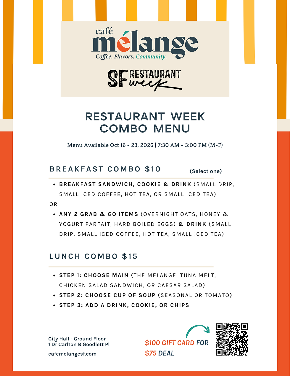 Fall Restaurant Week Menu