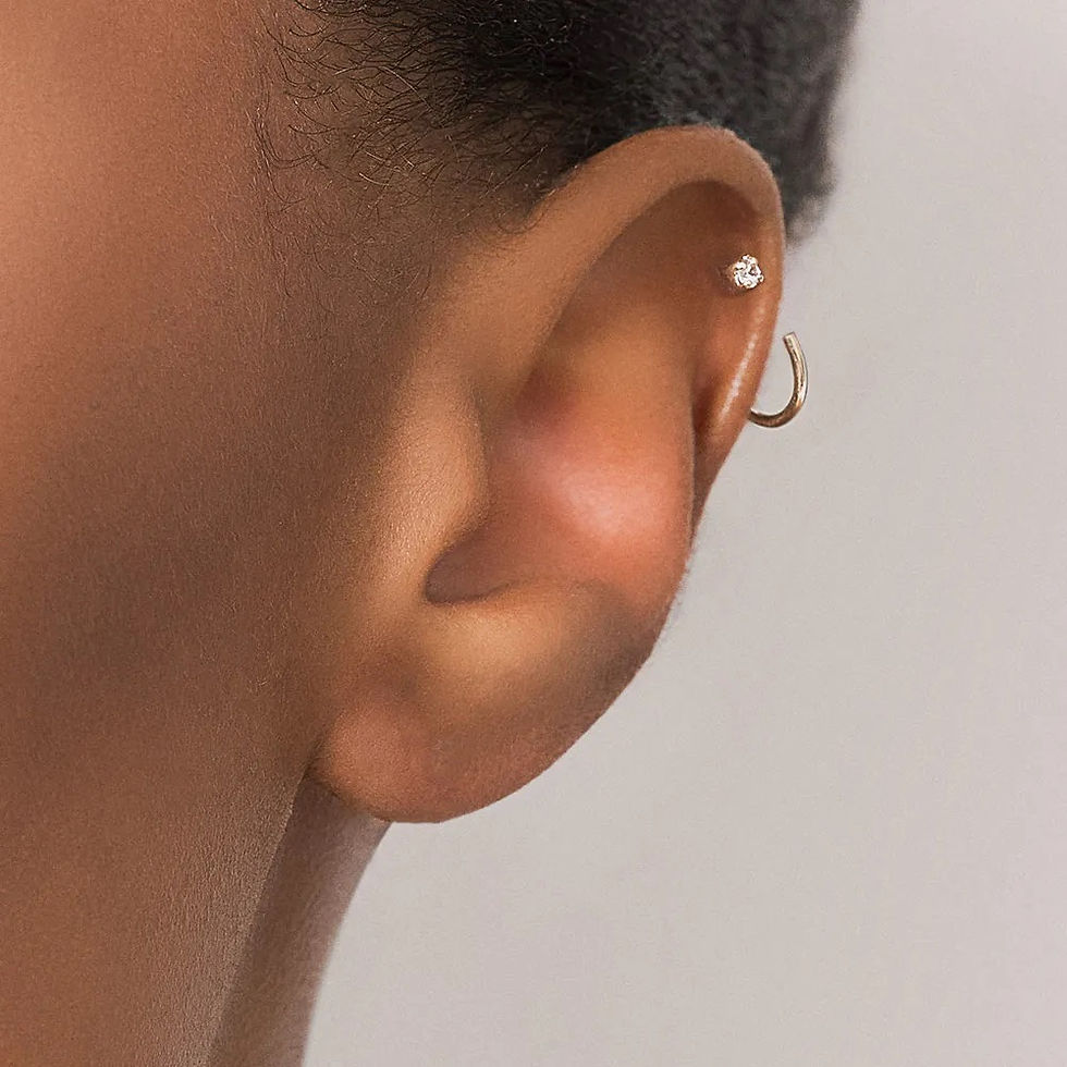 BRINCO ARGOLA BANHADO A OURO 18K COM ZIRCÔNIAS - TAM.ÚNICO 527387