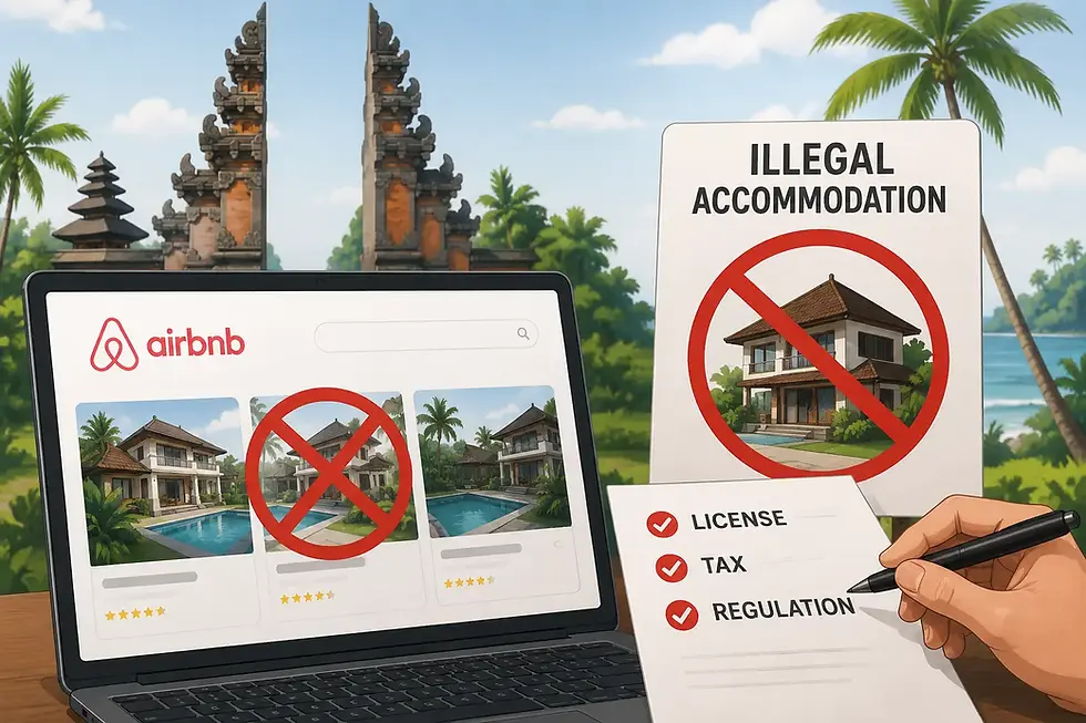 Bali asked online travel agencies to remove property without official license from Bali and Indonesia government